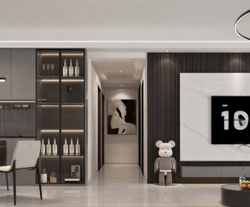 Modern A Living Room-ID:489554888