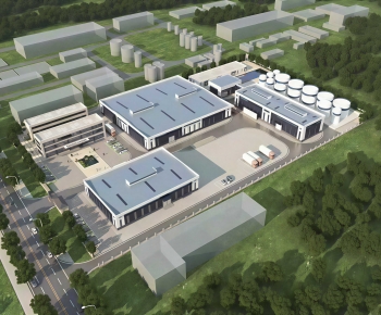 Modern Architectural Bird's-eye View Planning-ID:784935004