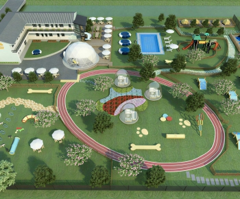 Modern Park Landscape-ID:156610035
