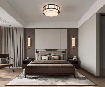 New Chinese Style Bedroom-ID:107140553