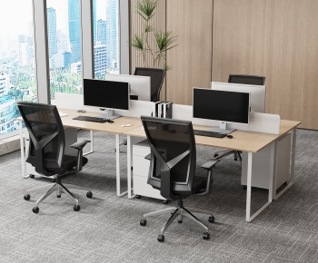 Modern Office Desk And Chair-ID:138858085