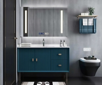 Modern Bathroom Cabinet-ID:666420946