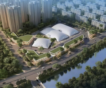 Modern Architectural Bird's-eye View Planning-ID:783569105