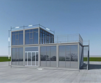 Modern Appearance Of Commercial Building-ID:594026092