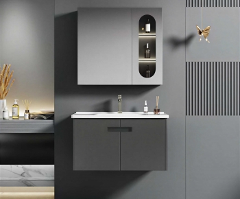 Modern Bathroom Cabinet-ID:924325945