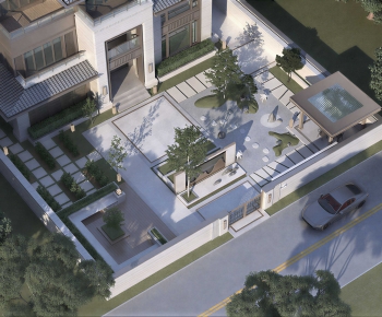New Chinese Style Courtyard/landscape-ID:443526984