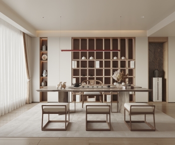 New Chinese Style Tea Tables And Chairs-ID:303960087