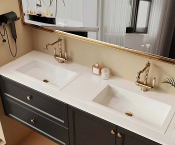 French Style Bathroom Cabinet-ID:410380443