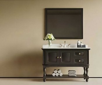 French Style Bathroom Cabinet-ID:136981062
