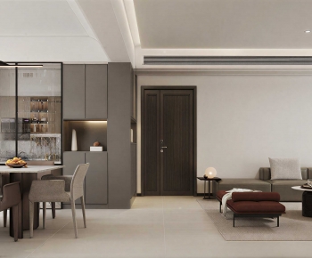Modern A Living Room-ID:833488946