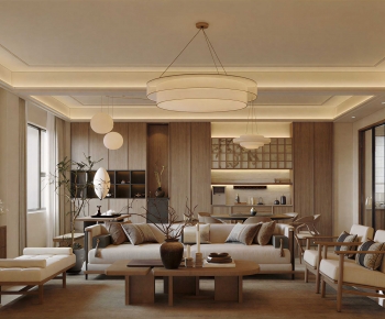 New Chinese Style A Living Room-ID:292195086