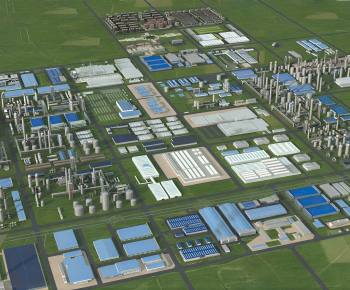Modern Architectural Bird's-eye View Planning-ID:593730936