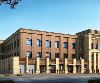 Modern Appearance Of Commercial Building-ID:140984069