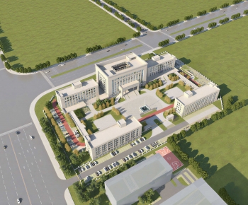 Modern Architectural Bird's-eye View Planning-ID:344490058