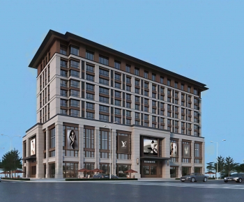 Modern Appearance Of Commercial Building-ID:145838022