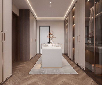 Modern Clothes Storage Area-ID:562406068