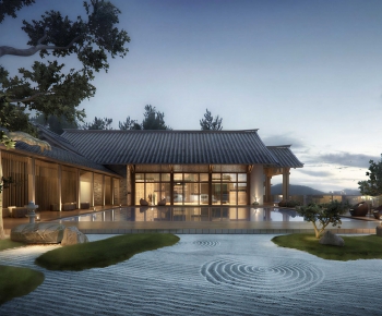 New Chinese Style Courtyard/landscape-ID:293855913