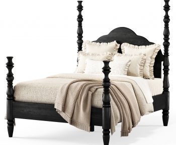 Simple European Style Double Bed-ID:423715116