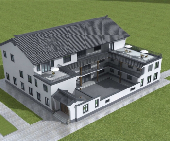 Chinese Style Residential Building-ID:974494934