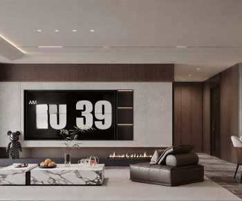 Modern A Living Room-ID:450505975