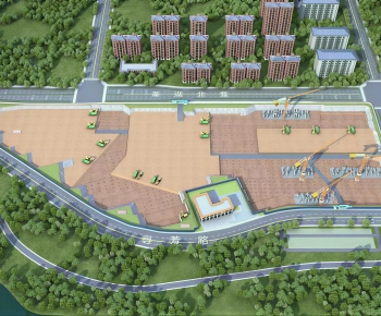 Modern Architectural Bird's-eye View Planning-ID:921905991