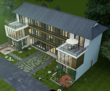 Modern Appearance Of Commercial Building-ID:930313115