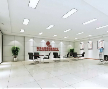 Modern Office Reception Desk-ID:553374054