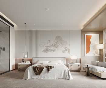 Modern Double Bed-ID:461690417