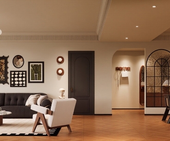 French Style A Living Room-ID:714375029