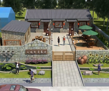 New Chinese Style Courtyard/landscape-ID:770529996
