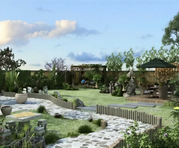 New Chinese Style Courtyard/landscape-ID:529325019