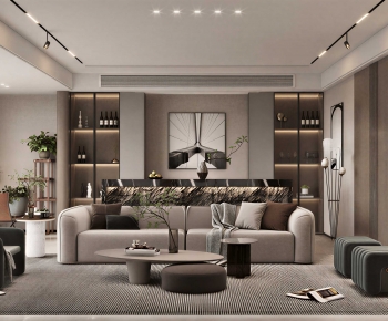 Modern A Living Room-ID:390902046