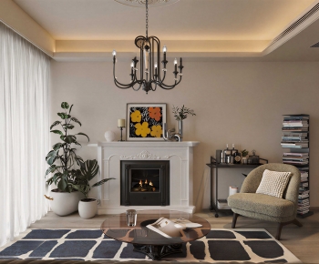 Modern A Living Room-ID:933948998