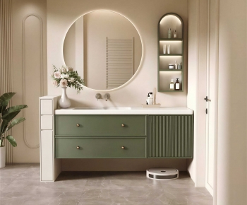 French Style Bathroom Cabinet-ID:648360364