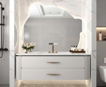 Modern Bathroom Cabinet-ID:455854895