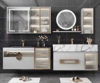 Modern Bathroom Cabinet-ID:683839085