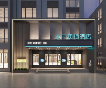 Modern Facade Element-ID:765228035