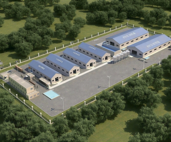 Modern Architectural Bird's-eye View Planning-ID:883395918