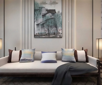 New Chinese Style Multi Person Sofa-ID:787018063