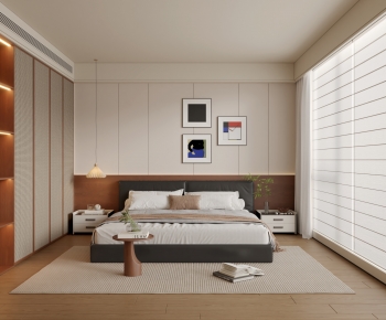 Wabi-sabi Style Bedroom-ID:520282985
