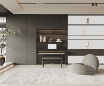 Modern Piano Room-ID:466480341