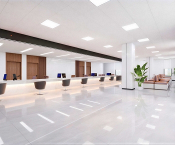Modern Office Reception Desk-ID:261750228