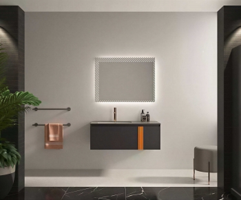 Modern Bathroom Cabinet-ID:697594889