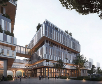 Modern Appearance Of Commercial Building-ID:115407945