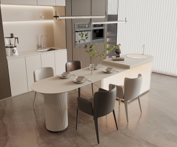 Modern Dining Table And Chairs-ID:761460075