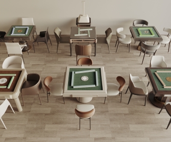 Modern Mahjong Tables And Chairs-ID:992821937