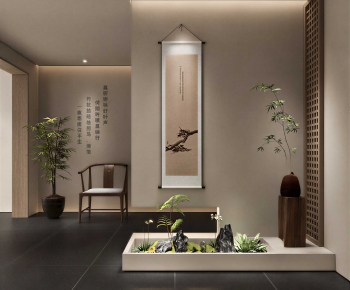 New Chinese Style Hallway-ID:593941932