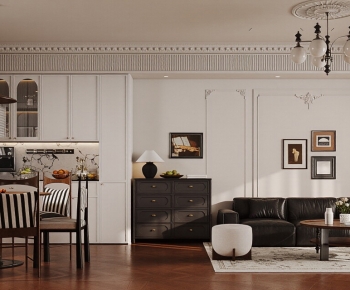 French Style A Living Room-ID:473596103