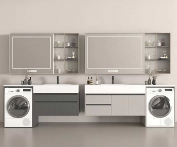 Modern Bathroom Cabinet-ID:691387896