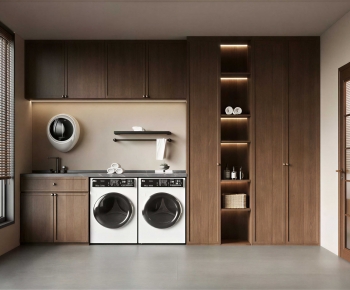Modern Balcony Laundry Room-ID:222778085